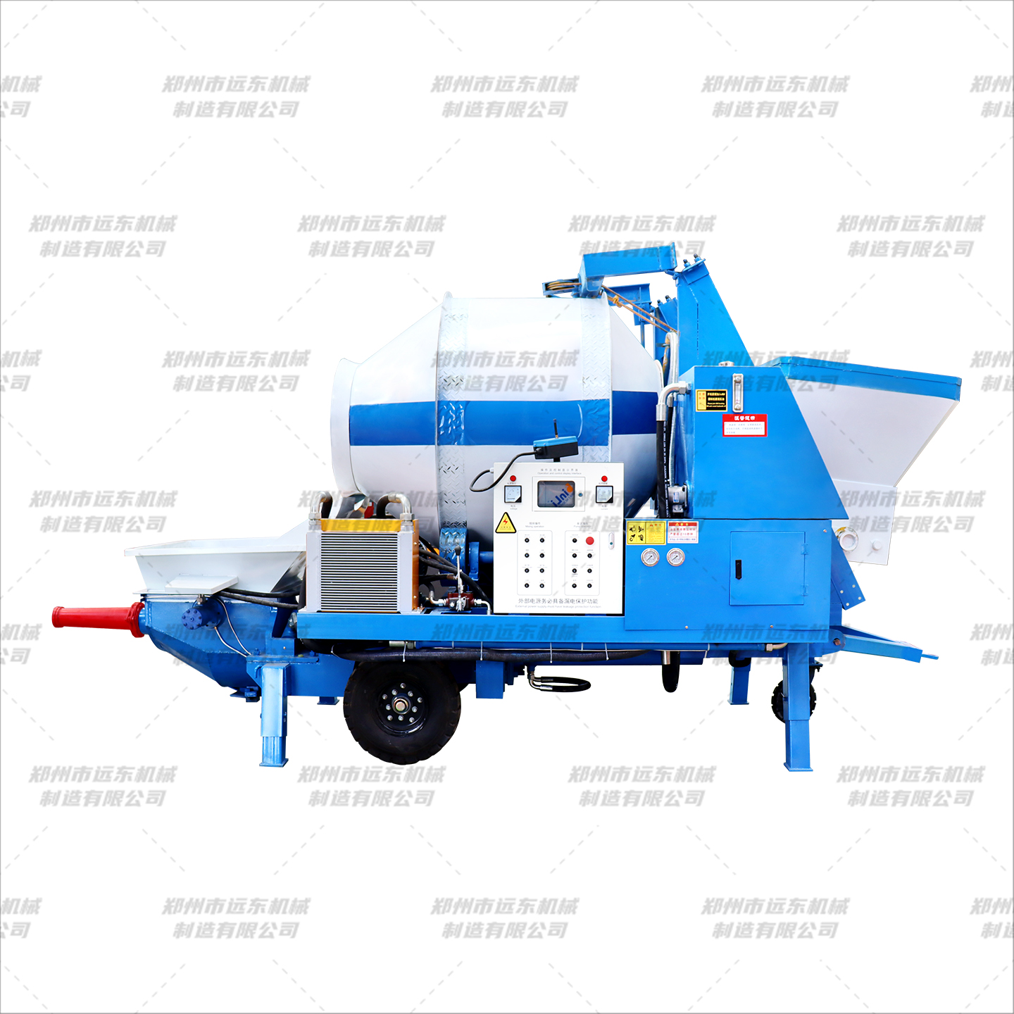 混凝土搅拌输送一体机(图2) 混凝土搅拌输送一体机(图2)